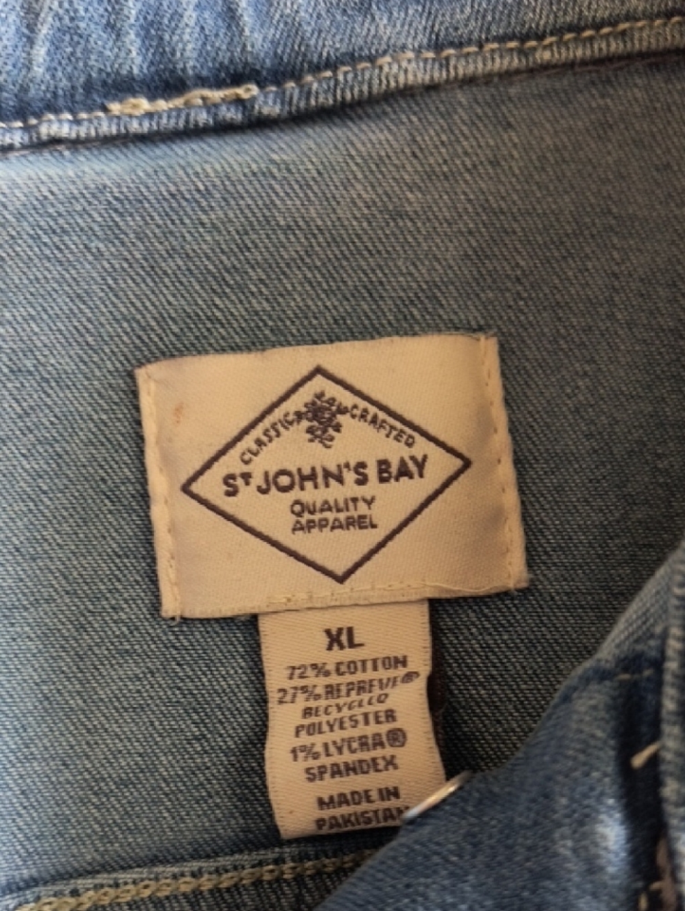 St. John's Bay Light Blue Denim Jacket - Picture 2 of 3